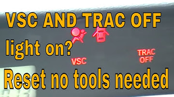 How to Reset Check Engine VSC TRAC OFF on Toyota Scion Lexus DIY
