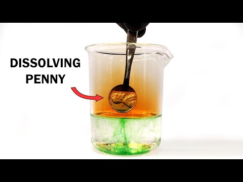 Dissolving a penny in nitric acid