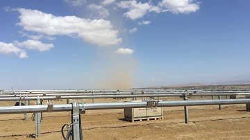 Dust Devil at Garland Solar Facility