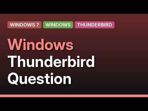 Missing folders in Thunderbird
