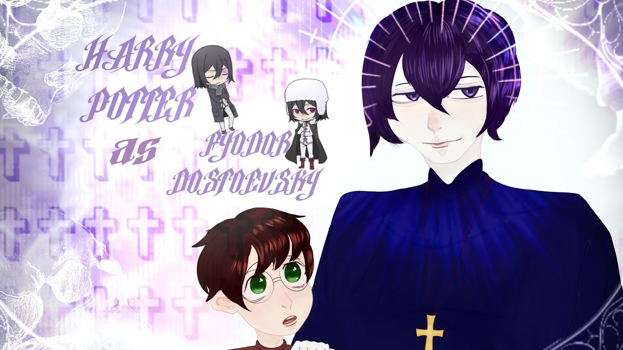 Harry Potter characters react to Harry as Fyodor Dostoevsky |1/2| Реакция на Гарри Поттер как Федор
