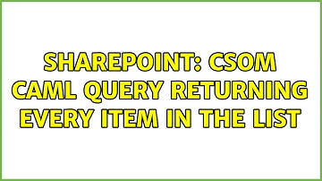 Sharepoint: CSOM CAML query returning every item in the list