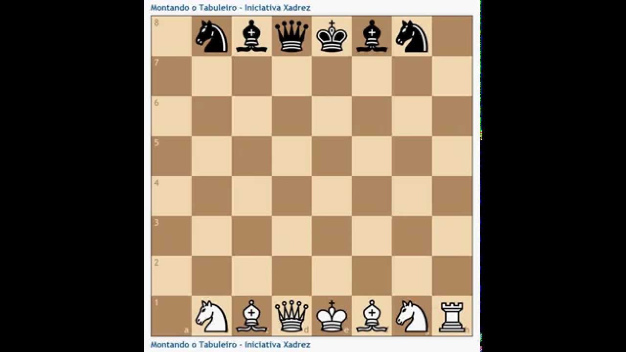 Como posicionar tabuleiro e montar peças do jogo de xadrez – Matéria  Incógnita