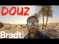 Drone footage of douz the gateway to the sahara tunisia north africa