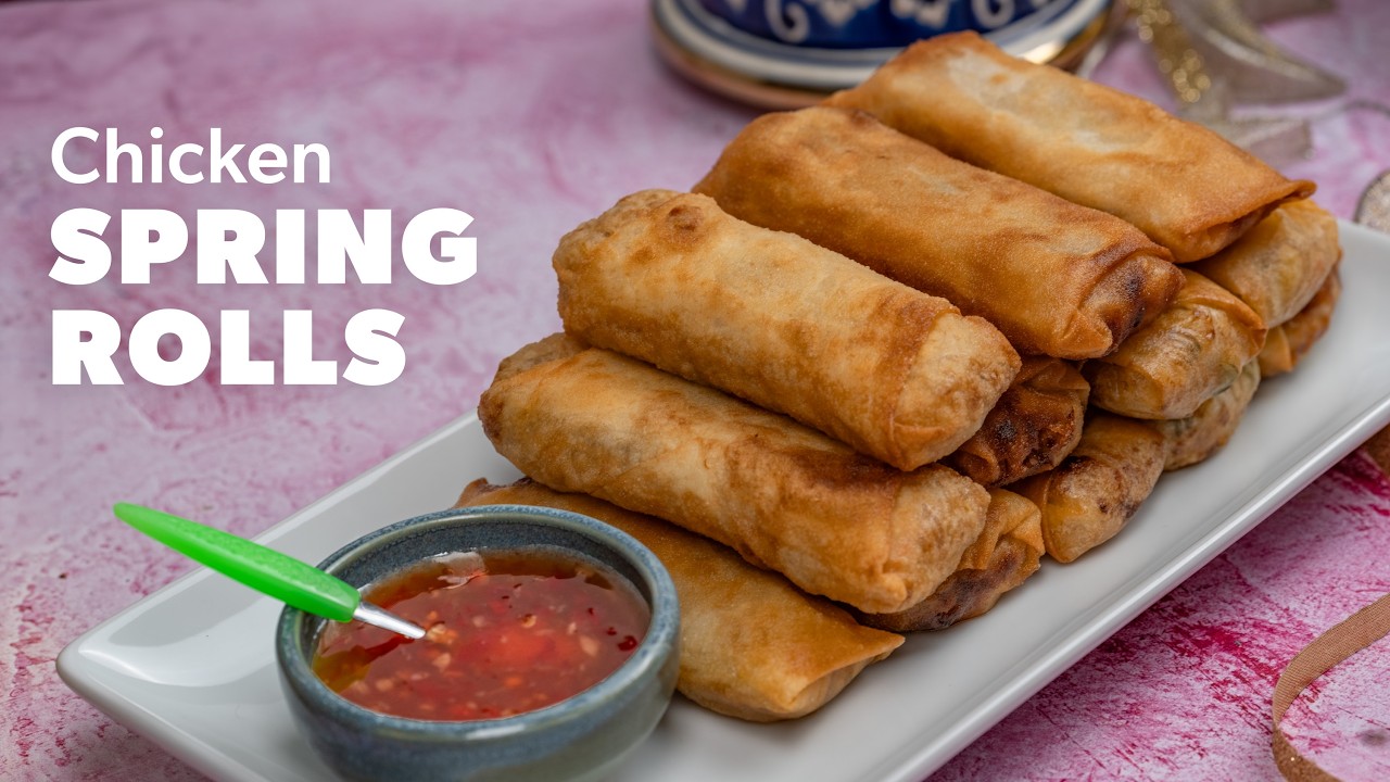 Весенние роллы с курицей для ифтара | Хрустящая и ароматная закуска для Рамадана | Простой рецепт...