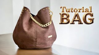 WOW Unica e Grintosa: Tutorial per la Tua Borsa Effetto Scamosciato con Borchie! DIY BAG screenshot 5