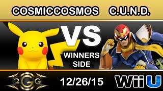2Gglory 4 - Cosmic Cosmos Pikachu Vs. Clever User Name Dude Captain Falcon Winners Side