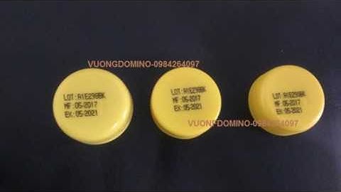 máy in phun chữ tự động -in nắp chai, chai nước suối