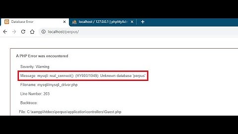 [fix codeigniter] Message: mysqli::real_connect(): (HY000/1049): Unknown database 