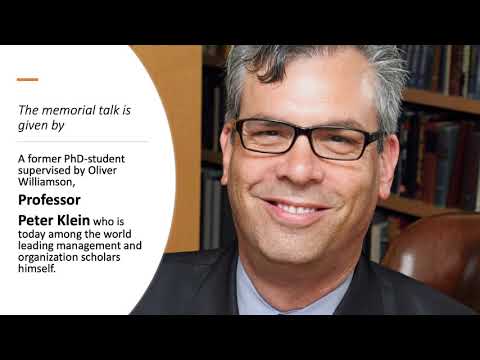 Peter Klein: Williamson Memorial Lecture
