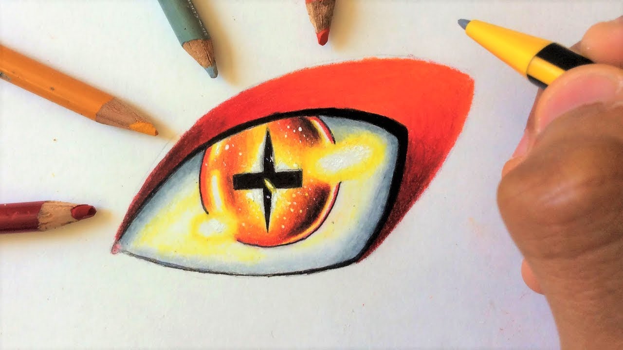 Como dibujar el ojo de naruto (MODO KYUBI SENJU) | how to draw the eye of  naruto - thptnganamst.edu.vn