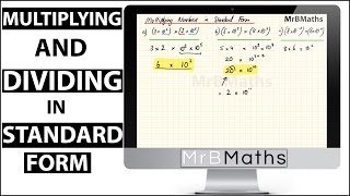 Multiplying And Dividing With Standard Form - Mrbmaths