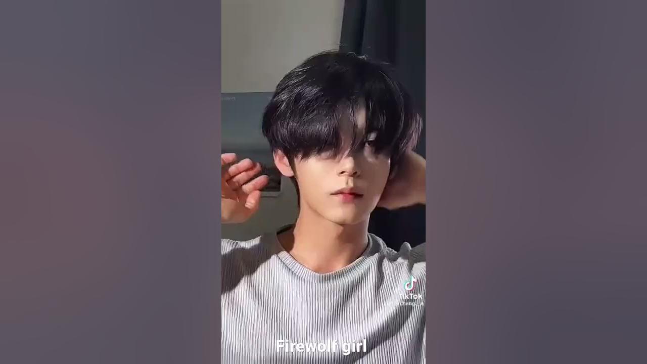 Chang_a hairstyle tutorial💗 Korean cute boy #firewolfgirl #shorts #tiktok #trending #tiktoktrend