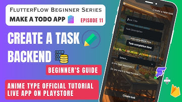 How to Set Up Task UI Backend in FlutterFlow | To-Do App Backend Integration