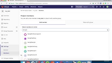 Share a GitLab Project to others