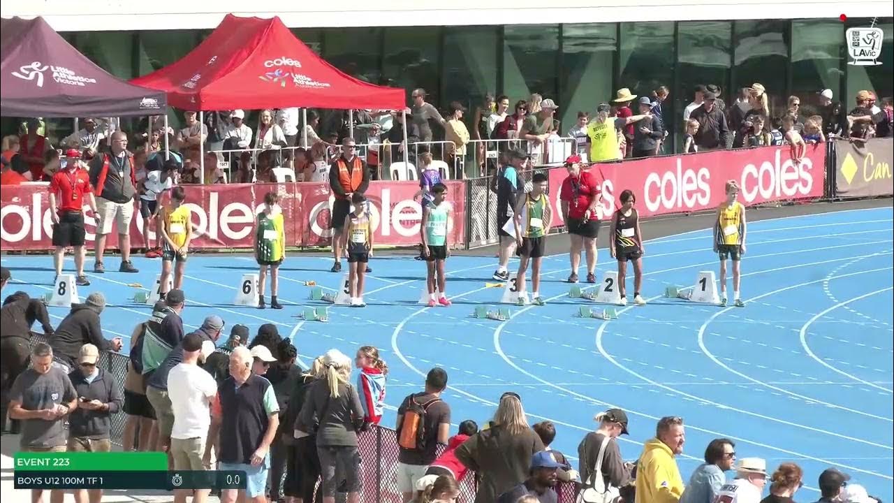 Boys U12 100m Timed Final 1 2022/23 State Track and Field
