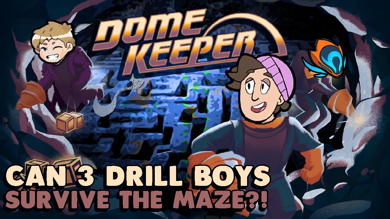 Wanderbots Face Can 3 ENGINEERS Find the Relic in THE MAZE? - Dome Keeper Co-Op w ...