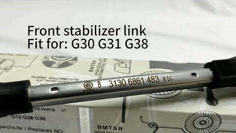 Why not buy a whole set for your car? Try BMTSR front sway bar link for new 5 and 7 series!