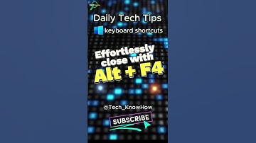 Effortlessly close with Alt + F4 | #windows  #keyboardshortcut #savetime #foryou