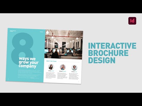 Create an interactive corporate brochure in Adobe InDesign