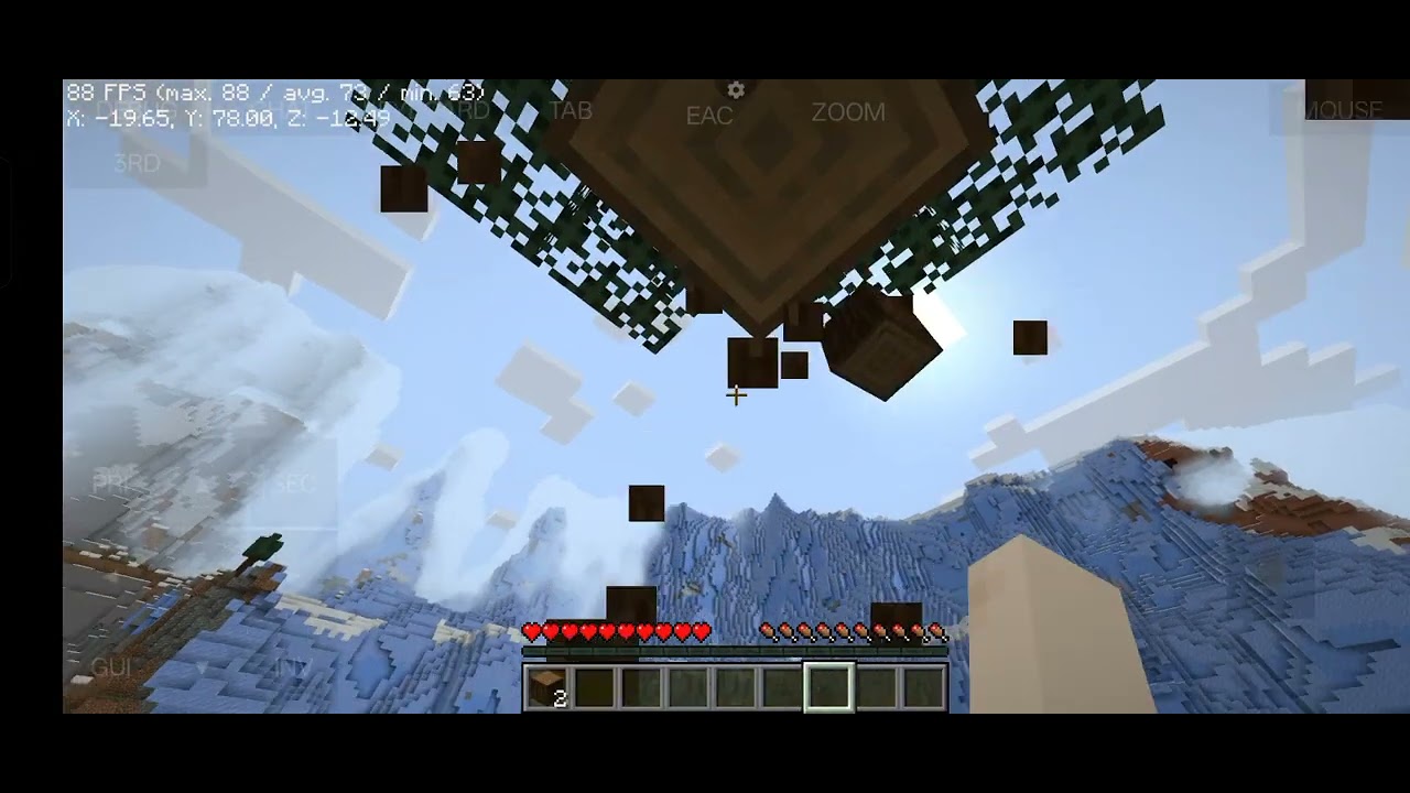 Minecraft Java edition in pojav launcher with sodium and graphics mods on realme p3 5g........