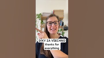 How to say and pronounce DÍKY ZA VŠECHNO (thanks for everything) in Czech #shorts