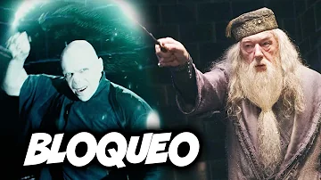 ¿Qué hechizo usó Dumbledore contra Voldemort?