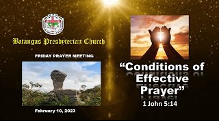 20230210 BPC FRIDAY PRAYER MEETING  Live Streaming
