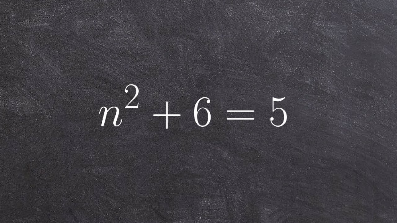 Solve an equation using the square root method