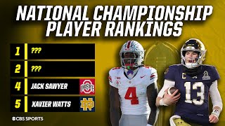 Ranking the top 10 players in the College Football Playoff National Championship
