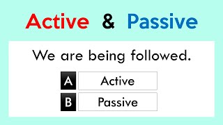 Active Voice v Passive Voice Quiz | Grammar Test