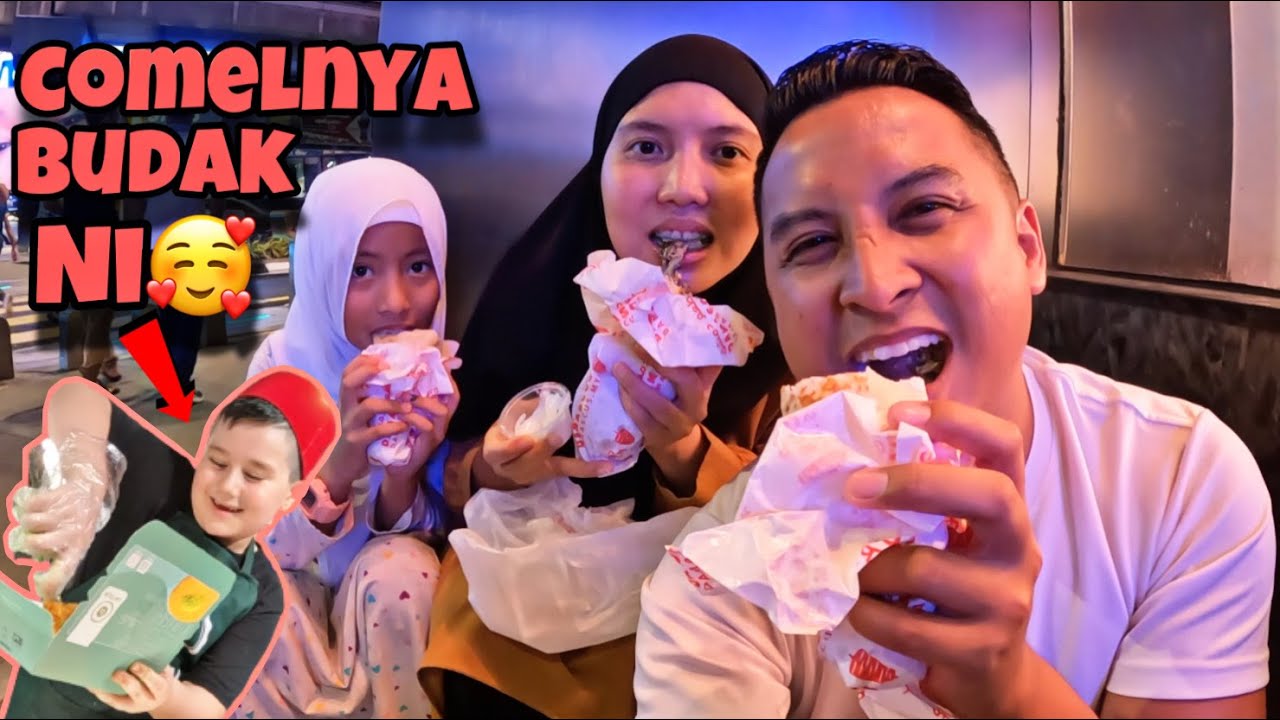 💢IJAT BUAT HAL BAWA FAMILY REVIEW SHAWARMA DAMASCUS VIRAL TEPI JALAN BUKIT BINTANG KL - VLOG IJAT -