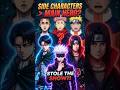 Side Characters Who STOLE the Anime 😳 (Not the Main Character!) #anime #naruto #attackontitan #jjk