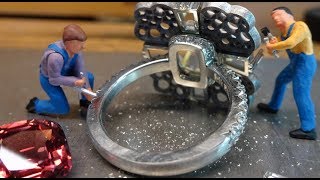 Handmaking a Sapphire Ring, by David Michael Jewels.