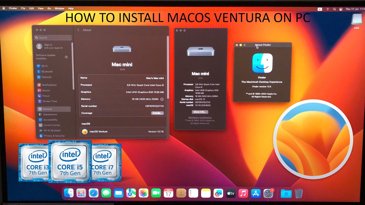 How to install macOS Ventura on Windows PC. OpenCore Hackintosh. - YouTube
