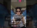 Kenia os live en instagram, habla sobre MELANKOS