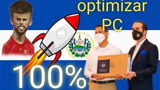 optimizar PC que dió nayib bukele al 100% ✔️😲 #shakira #elmasprogamespc#elsalvador #2023