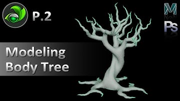 Game Artist | Modeling Body Tree - P02 with Maya 2017 | Game Design