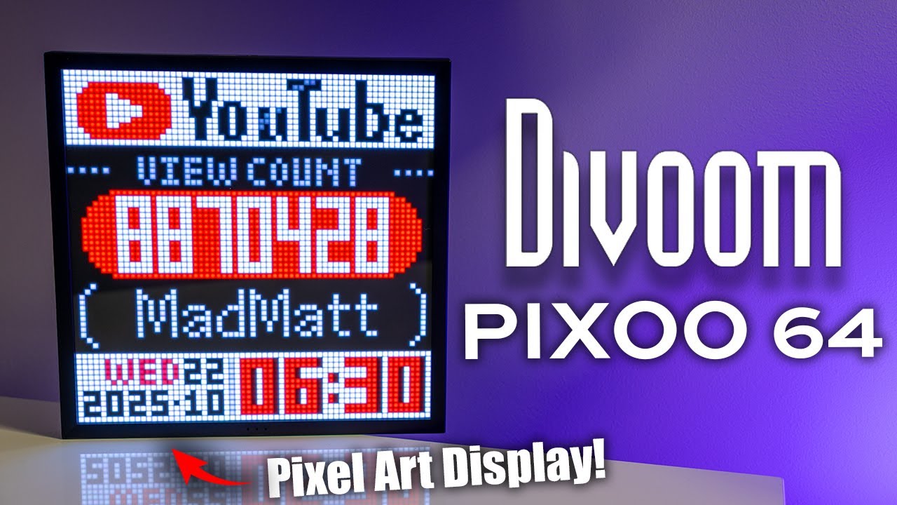 Divoom Pixoo-64 – The Ultimate Desk Display for Streamers