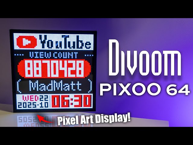 Divoom Pixoo-64 – The Ultimate Desk Display for Streamers