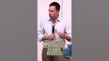 Is Failure Educationally Valuable - Peter Thiel