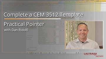 Complete a CEM 3512 template in LASTRADA
