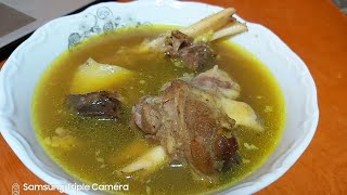 طريقة عمل مرق اللحم بالطريقة اليمنية  How to make Yemeni lamb soup