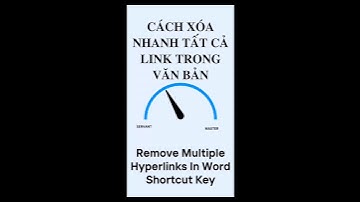 Phím tắt để xóa tất cả liên kết trong word | Remove All Hyperlinks in Word Document at Once #shorts