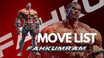 Fahkumram full movelist with  frame data on hit & on block |Tekken 7| Season 3