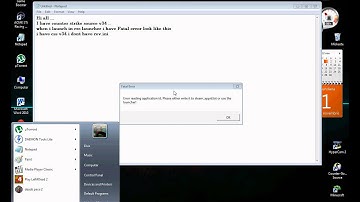 counter strike source v34 Fatal error
