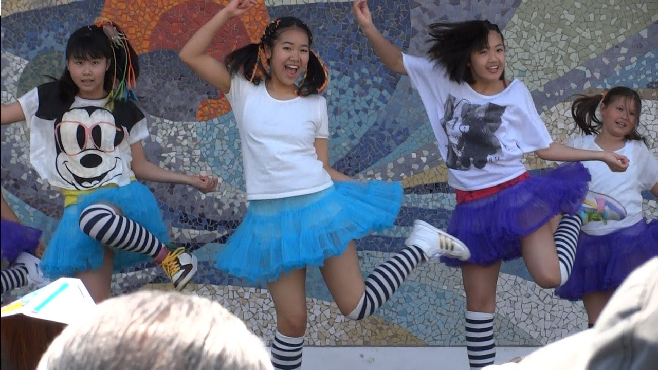 女子小中学生 ダンス01 junior high school girls dance