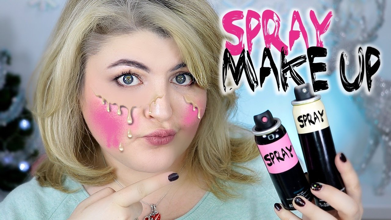МАКИЯЖ ИЗ БАЛЛОНЧИКОВ! ТЕСТИРУЮ СПРЕЙ-МАКИЯЖ!