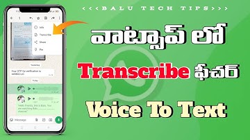 How to Transcribe audio message into text on WhatsApp in Telugu