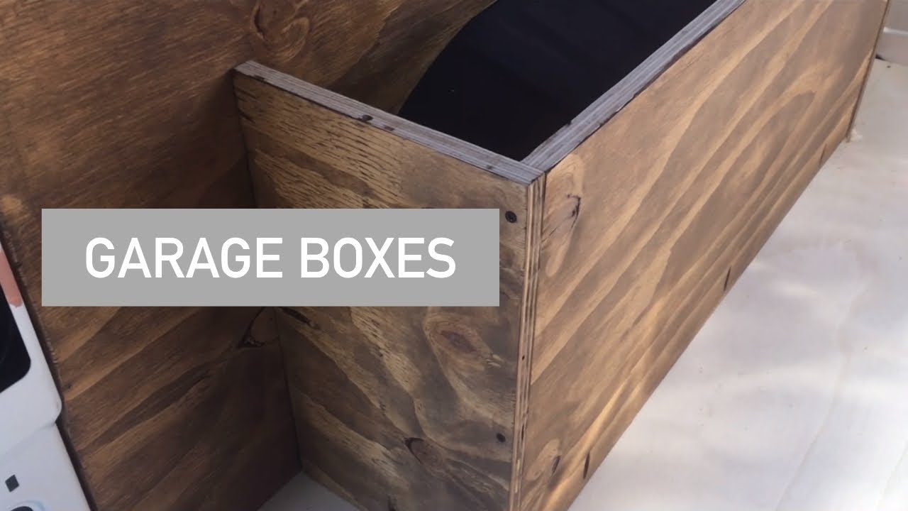 building WHEEL BOXES | van build garage | using new tools